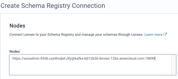 Schema Registry Nodes