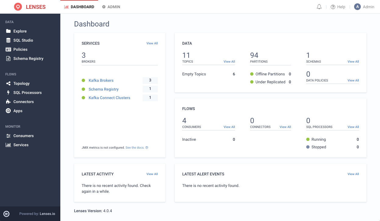 Lenses Dashboard