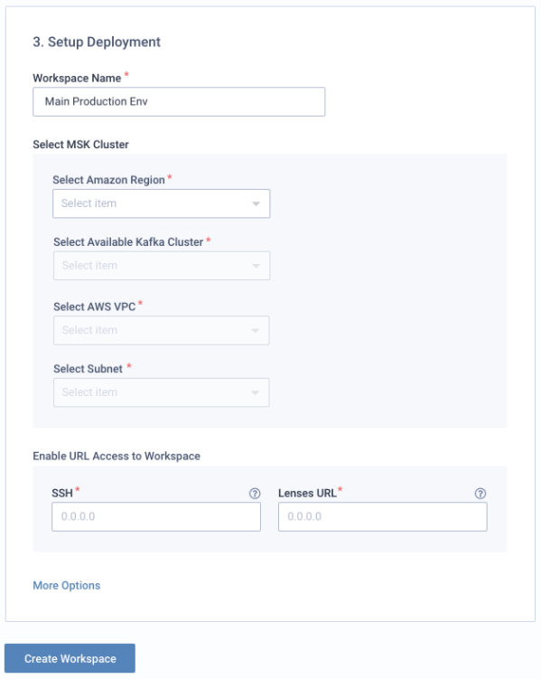 Lenses Portal setup deployment