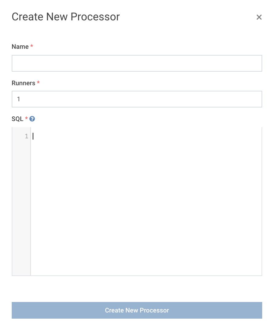 Create Processors