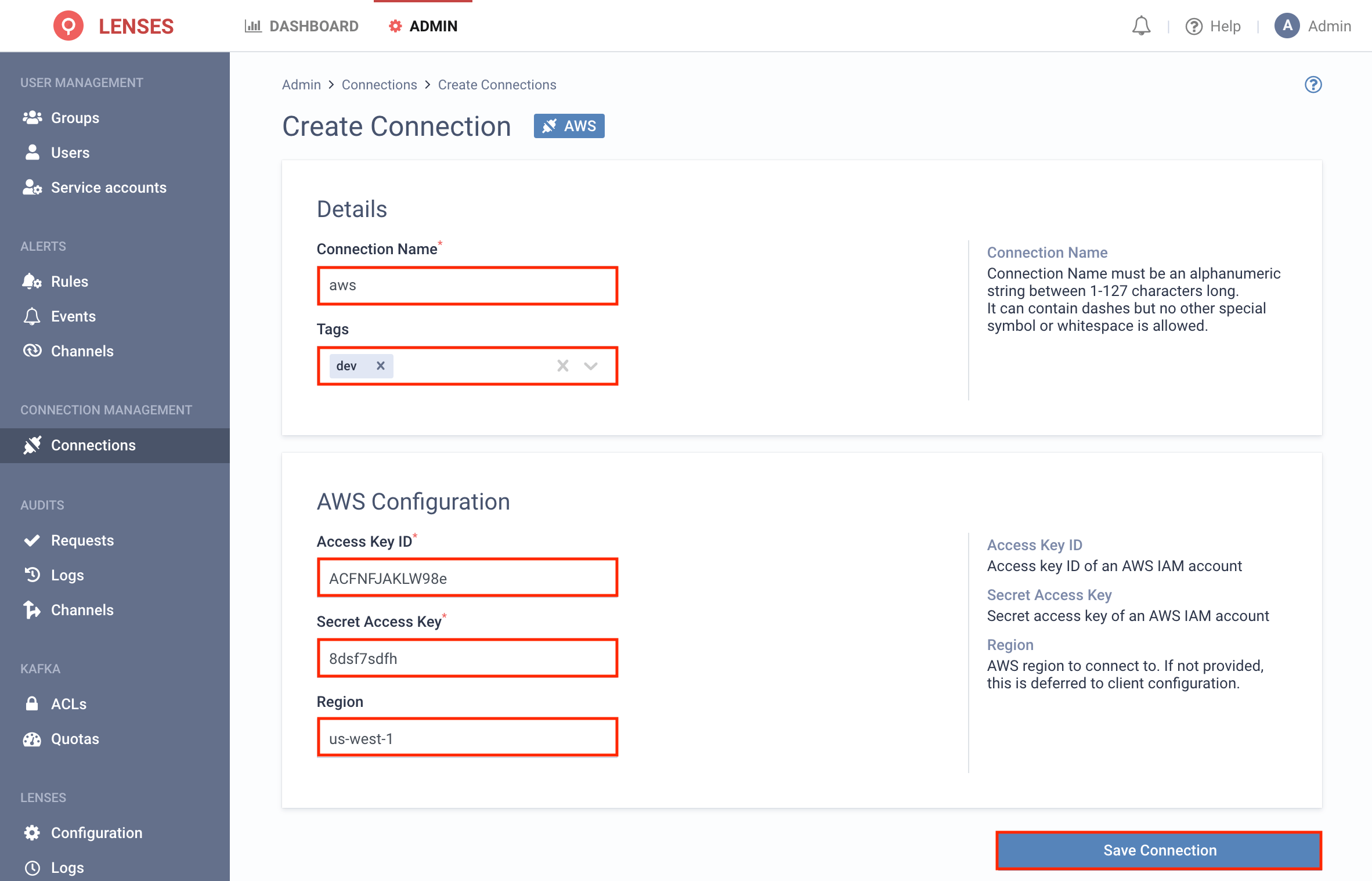 CloudWatch Connection